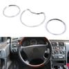 Chromes Silber Farbe Tachometer Messgeräte Zifferblätter Ringe Lünette Trim Für W202 W208 W210 Tachometer Ringe Rahmen