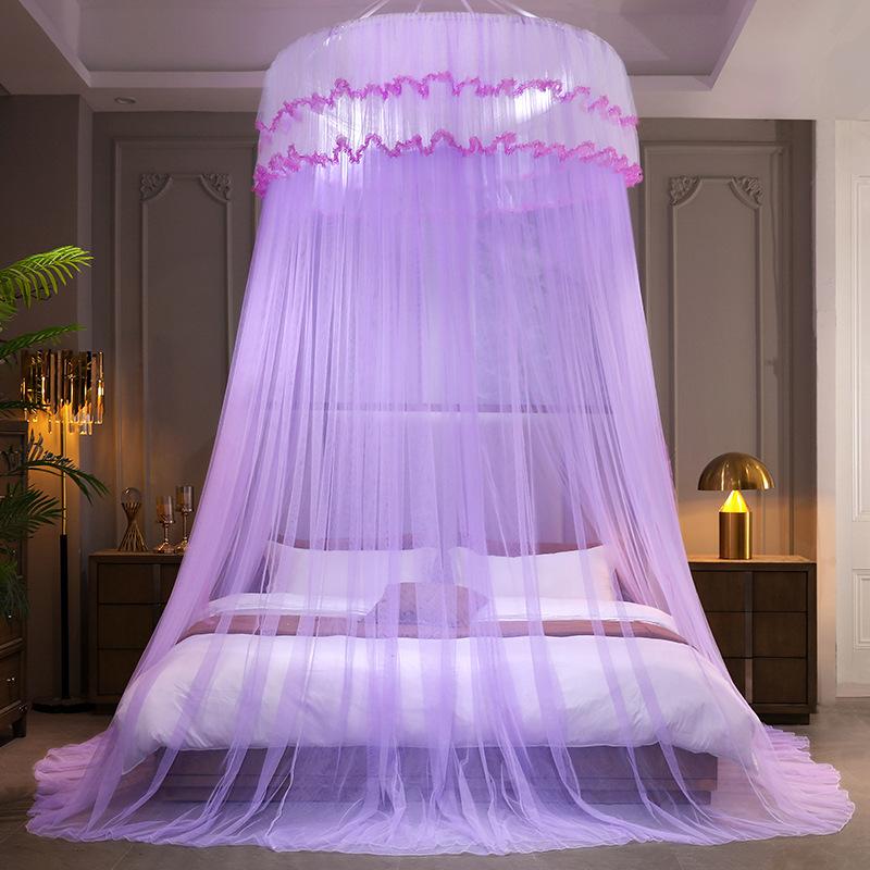 Hanging Dome Mosquito Nets Foldable Encrypted Net Home Bed Nets for 1.5 1.8 Meter Bed Princess Ceiling Net