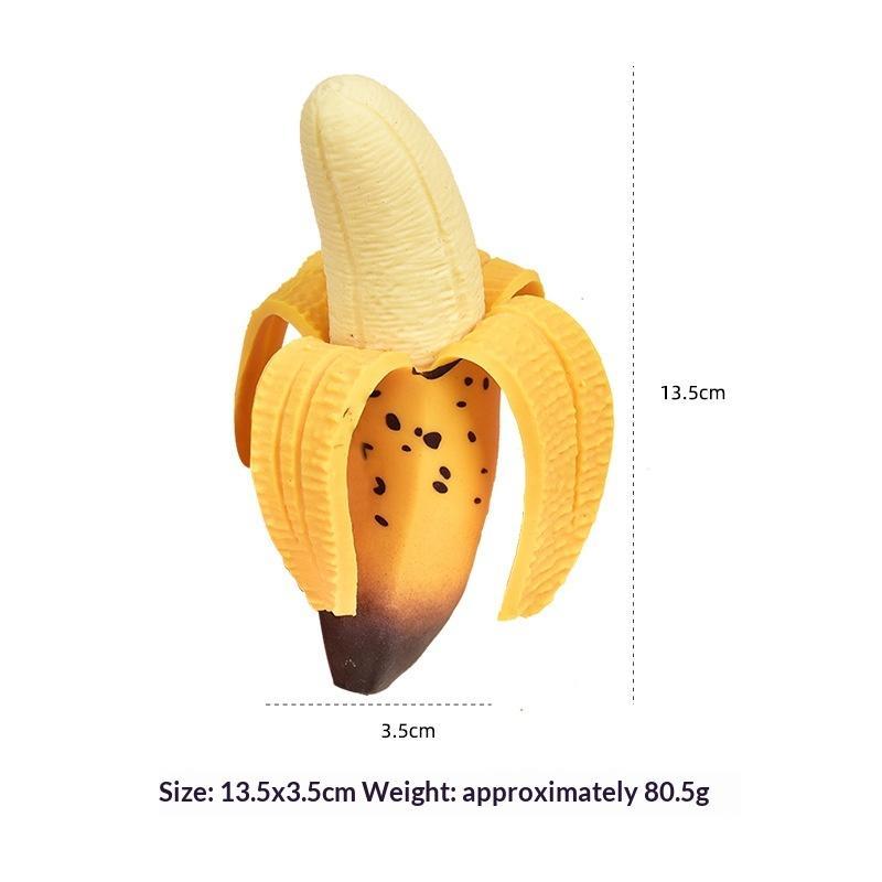 Realistic Peeled Banana Fidget Toy Soft Stretchable Material For Stress Relief Kids Play Home Office Decor
