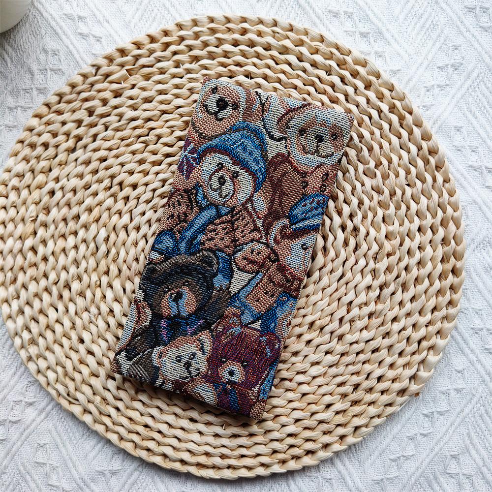 Fromthenon Cute Animal Flower Series Cloth Material Weeks Cover Weekly Diary Planner Notebooks Sleeve Office Stationery Supplies