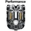 Ultra Clean Mini Electric Shaver Magnetic Facial Beard Trimmer Pocket Double Head Razor  Face Body