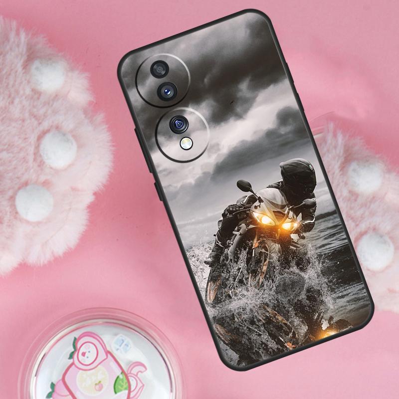 Fashion Motorcycle Man Case For Honor 200 Pro 50 70 90 Lite X9b X9a X8b X8a X8 X9 X9c Honor Magic 7 6 5 Lite Cover