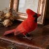 Yousheng Felt Bird Sculpture Handmade Wool Songbirds Figure Realistic Wildlife-Inspired Design Soft Layered Feathers Decorative Figurine