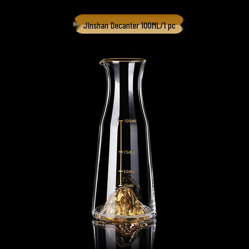 Gold Foil Jinshan 100ml Cylindrical Glass Dispenser