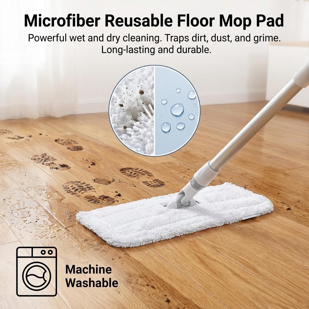Shark Replacement Mop Pads For S1000A SWM Household Cleaning Accessories Made Of Microfiber