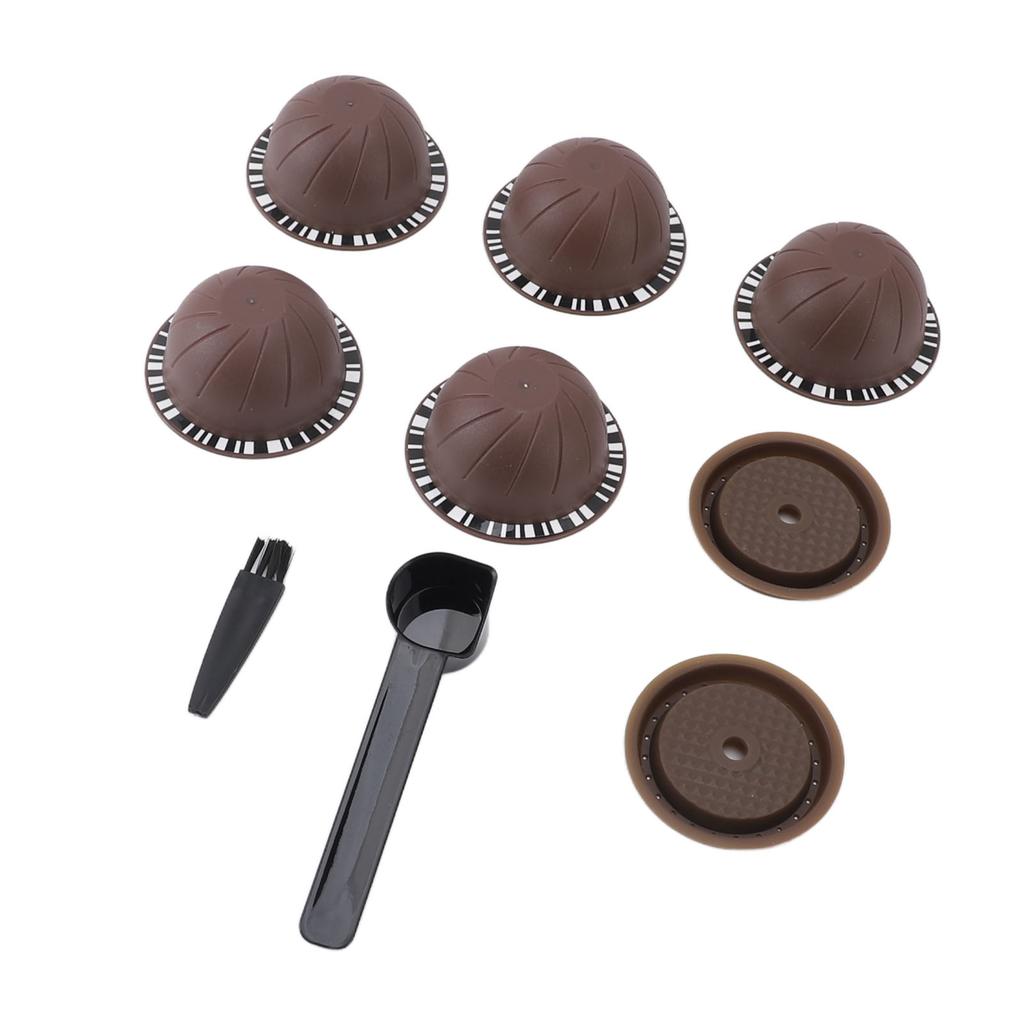 Reusable Capsule Kit For Nestle Vertuoline Coffee Machine with 5pcs Empty Refillable Pods 2pcs