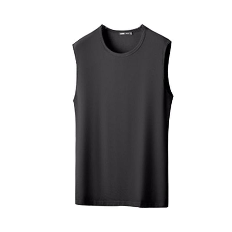 Men's Slim Korean Style V-Neck Sleeveless Vest - Casual Breathable Solid Color Youth Waistcoat