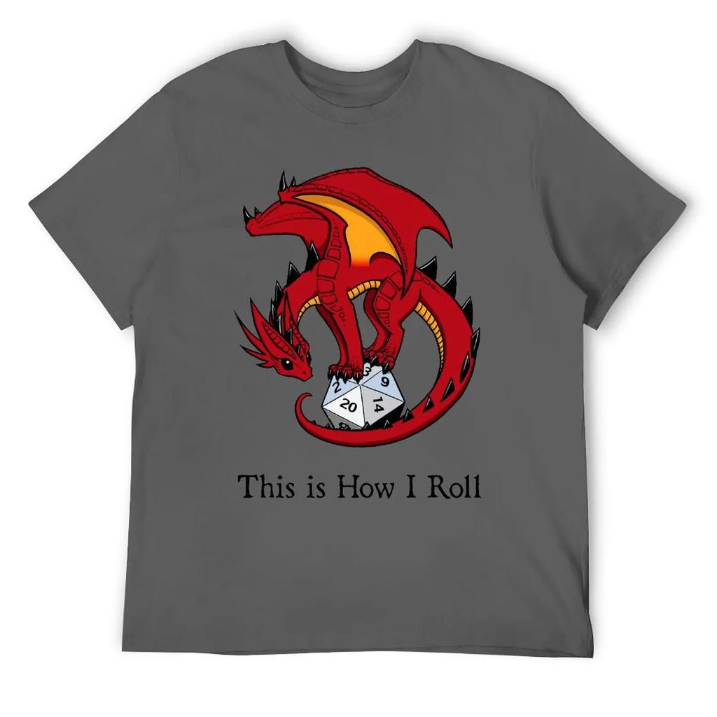 Dice Dragon Classic For Sale T-shirt Fresh Campaign  Joke Tees Cute Aactivity Competition USA Size