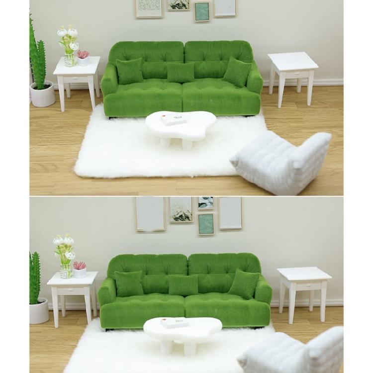 Detaillierte kleine Sofa-Modellfigur mit Kissen für Bastelbegeisterte und Szenendisplay-Dekorationen Maßstab 1/20 1/25 1/30