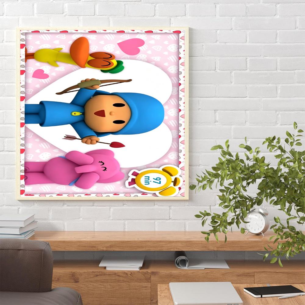 Pocoyo 5D Diamond Painting Round Diamond Rhinestones Mosaic Diamond Embroidery Wall Paintings Rhinestones Gift Frameless