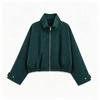 Womens 2026 Fall Casual Plaid Flight Jacket Street Style Outerwear