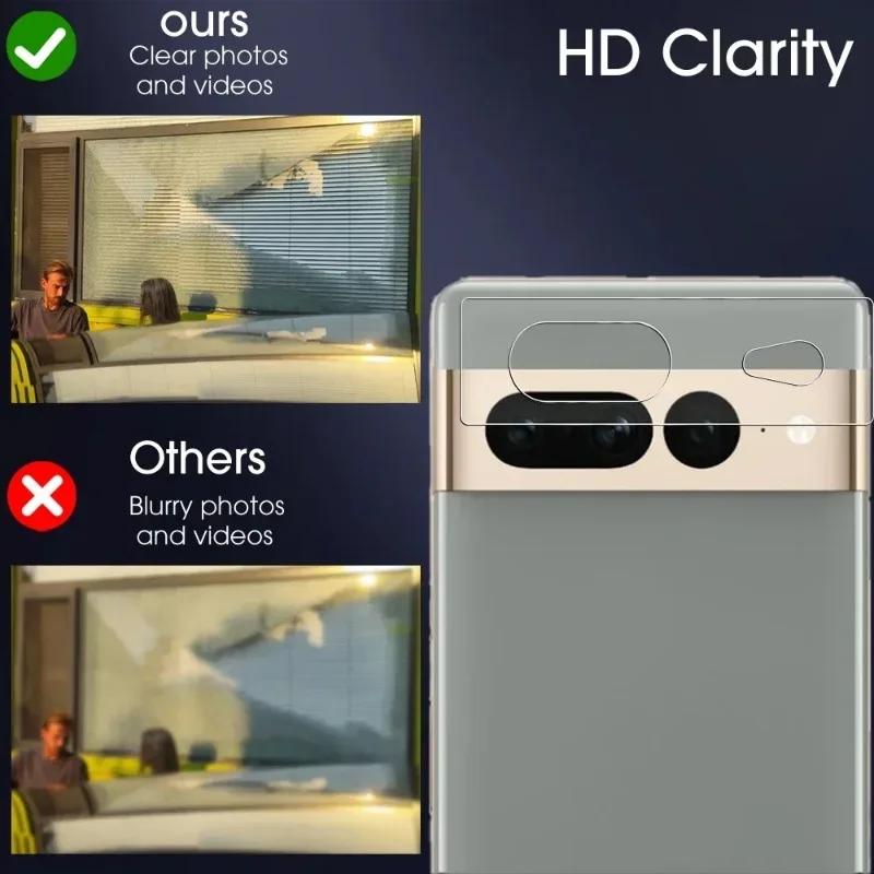 1-3Pcs Camera Lens Protector For Pixel 9 ProXL 8 8A 7 6Pro 6A Full Coverage 9H Tempered Glass Films HD Clear Anti-scratch Covers