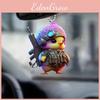 Battle Cute Cartoon Little Yellow Chicken Pattern Pendant For Car Decoration