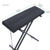 Black Dust Cover for 88-Key Electric Piano, 61-Key Electronic Keyboard, and Children's Keyboard