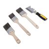 Angled Brushes with Paint Comb 2in 2.5in Short Long Handle Brushes for Painting Projects