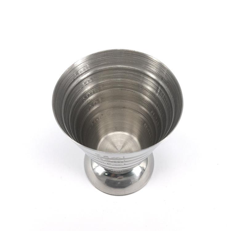 Bar Blandet drikke Tilbehør Mål kopp Bar Cocktail Shaker Jigger Cocktail Verktøy Rustfritt stål 75 ML Kjøkken Gadgets