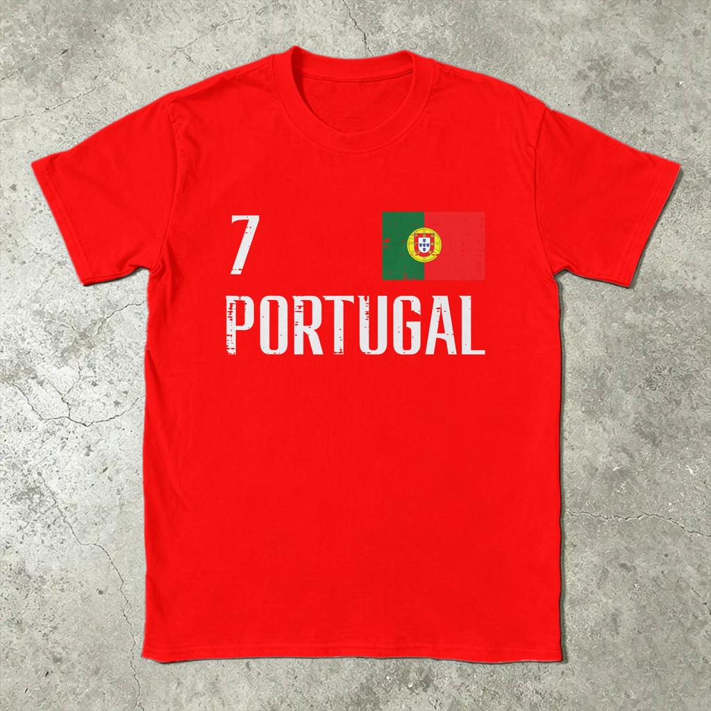 Portugal Portuguese T Shirt Summer  Popular T Shirts Male Cotton O Neck 4XL 5XL 6XL Tees Short Sleeves Streetwear Tops