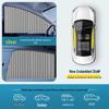 Car Window Sunshade with Sliding Rail and Heat Insulation