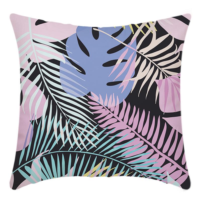 Green Nordic Flowers and Birds Series Cushion Pillow Cover