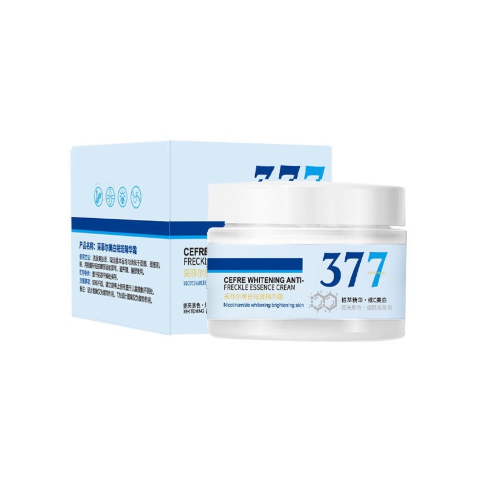 377 Whitening Anti-Freckle Essence Cream Niacinamide Skin Brightening Moisturizing Face Cream for Even Skin Tone and Spot Reduction one size
