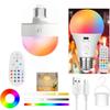 1 Set Rechargeable Smart Dimmable E27 Bulbs With Timing Cordless Battery Operated Light Bulb Rgb/3 Color Usb Led Lamp Bulb