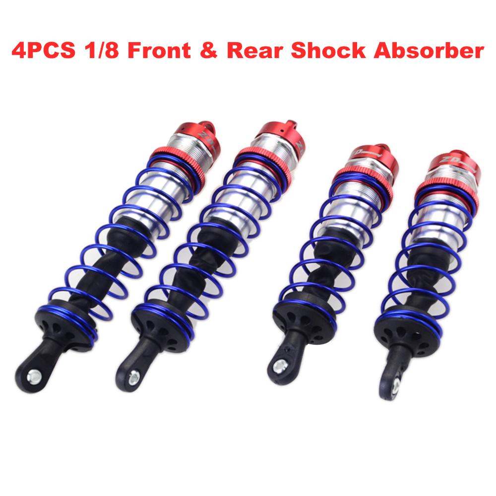 4Pcs Shock Absorber 120mm Front 140mm Rear Metal Damper Suspension for HPI TROPHY FLUX 107016 1/8 RC Racing Car Truggy ZD Racing