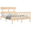 Solid Wood Bed Without Mattress 140x200 Cm Pine Wood