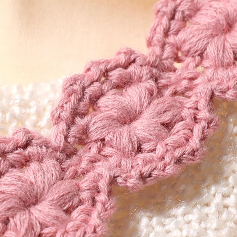 Pack of 2Pcs Handwoven Baby Pacifier Clip Chain Hand-knitting Toddler Feeding Bottle Strap Belt for Infants