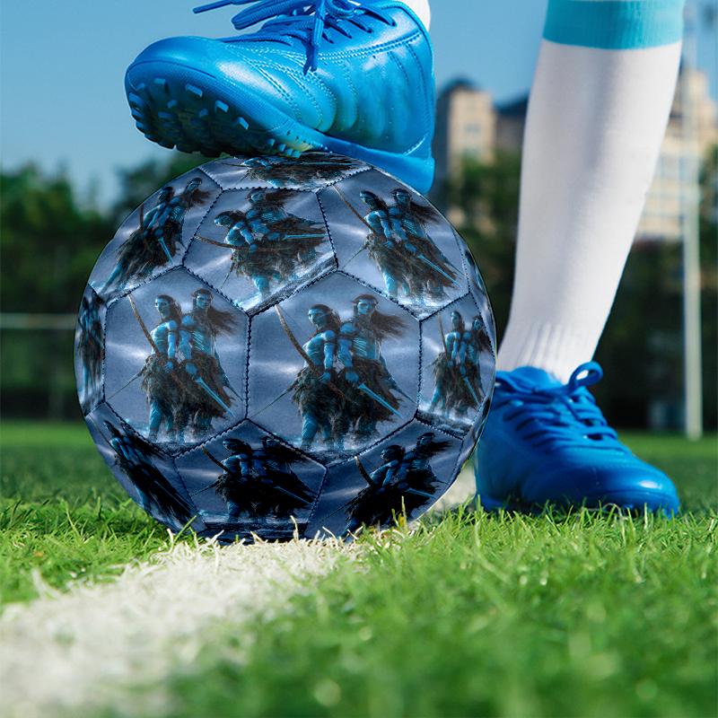Pallone da Calcio Misura 5 con Stampa Avatar, Pallone in PU Resistente all'Usura per Allenamento Partita e Pratica Quotidiana, Regalo di Compleanno per Appassionati di Calcio