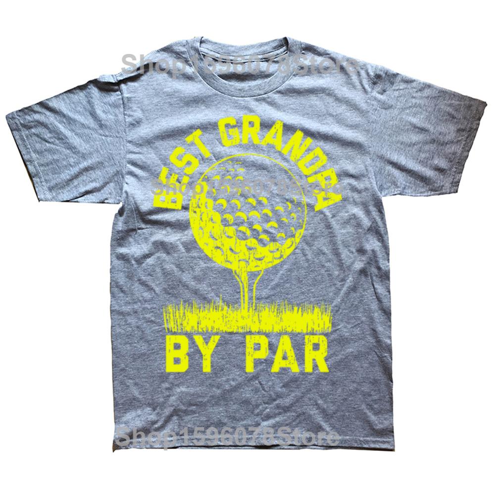 Golfing T Shirts Best Dad By Par and Other Golf T Shirt Men Cotton Humor Streetwear Tee Shirt Short Sleeve Unisex Loose Clothing