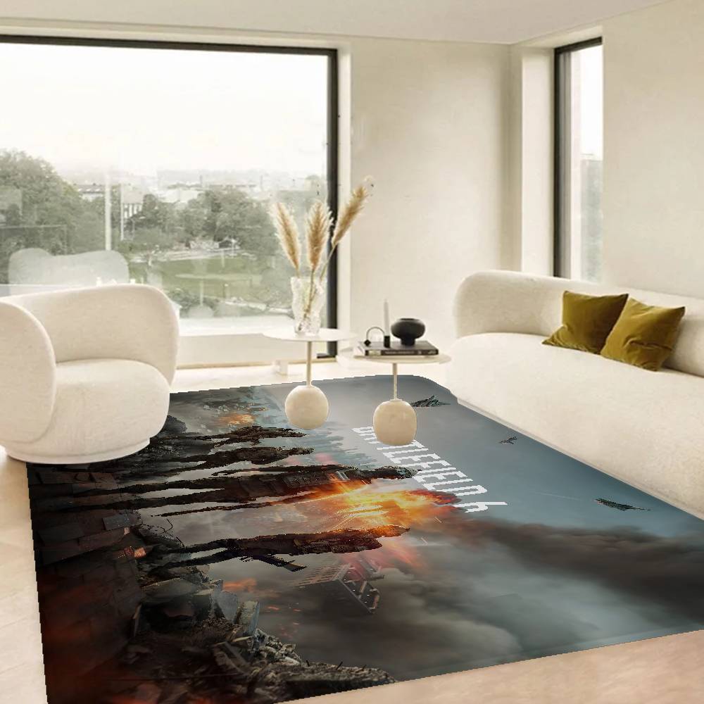 Tappeto per Corridoio Gioco Battlefield 6 Tappetino Antiscivolo per Lavanderia Decorazione Lavanderia Balcone Bambino Soggiorno Tappeto per WC