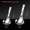 316 Stainless Steel Spoon, Large Household Soup Spoon, Deepened Design, Wall-Mountable, Large Head Spoon, Hot Pot Spoon