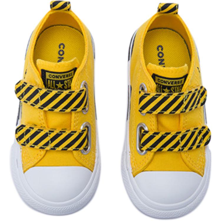 Converse CTAS 2V OX Comfortable Versatile Durable Shock Absorbing Low Top Walking Shoes Baby Shoes Yellow A11466C