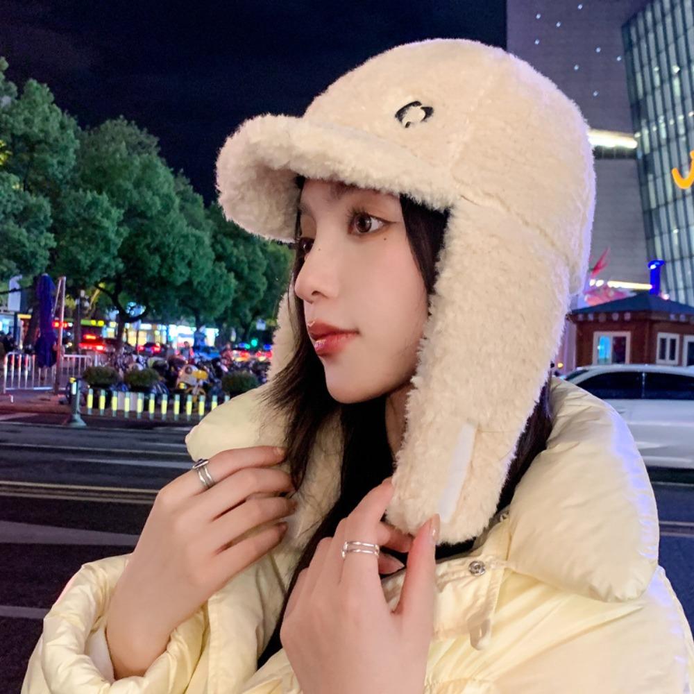 Korean Style Thickened Ear Protection Hat Warm Earflap Hat Windproof Cashmere Hat Unisex