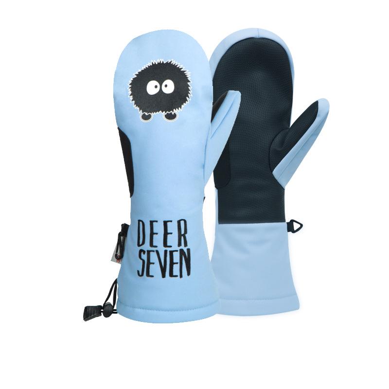 Thinsulate Cartoon Winter Snowboard Gloves - Men's, Women's, and Children's Windproof, Warm Outdoor Mittens