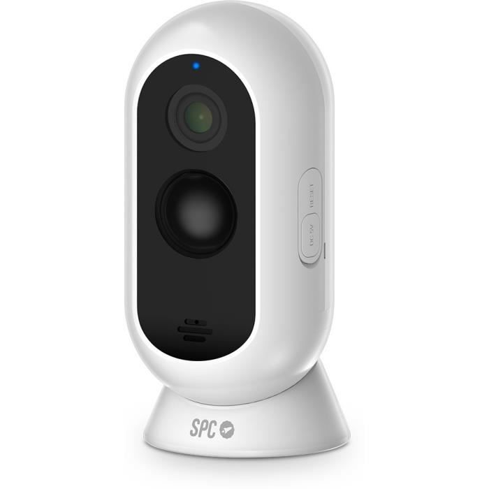 SPC Magnes 3 – Caméra surveillance WiFi int/ext batterie 9600 mAh, vision nocturne, étanchéité IP65 et détection mouvement