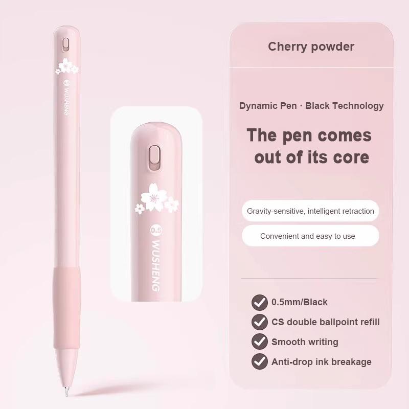 Gravity Sensing Gel Pen Multifunctional Stationery 0.5mm Retractable Black Ballpoint Pen Offfice School Writing Signature Pen