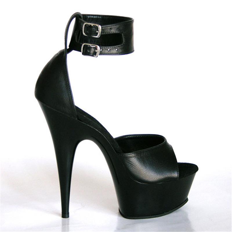 2025 new high-heeled sandals 15CM fish mouth sandals high-heeled women's high-heeled shoes