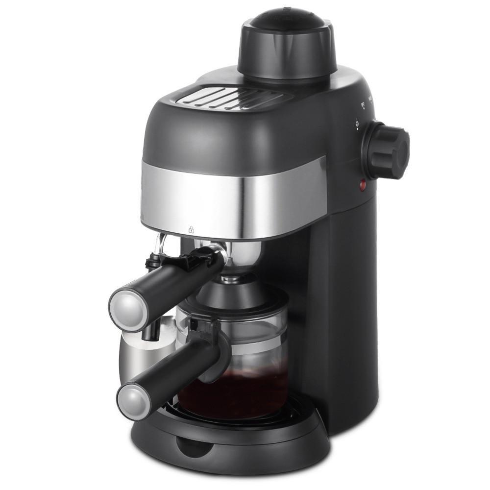 110V/220V Ekspres do kawy Mały Domowy Automatyczny Mielący Zintegrowany Ekspres do Espresso Spieniacz do Mleka na Parę