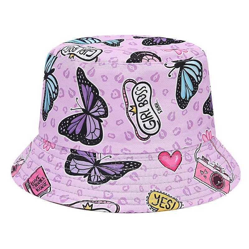 2 3 4 5 Years Old Boys Girls Bucket Caps for UV Protection Cotton Sun Hats Summer Spring Outdoor Visor