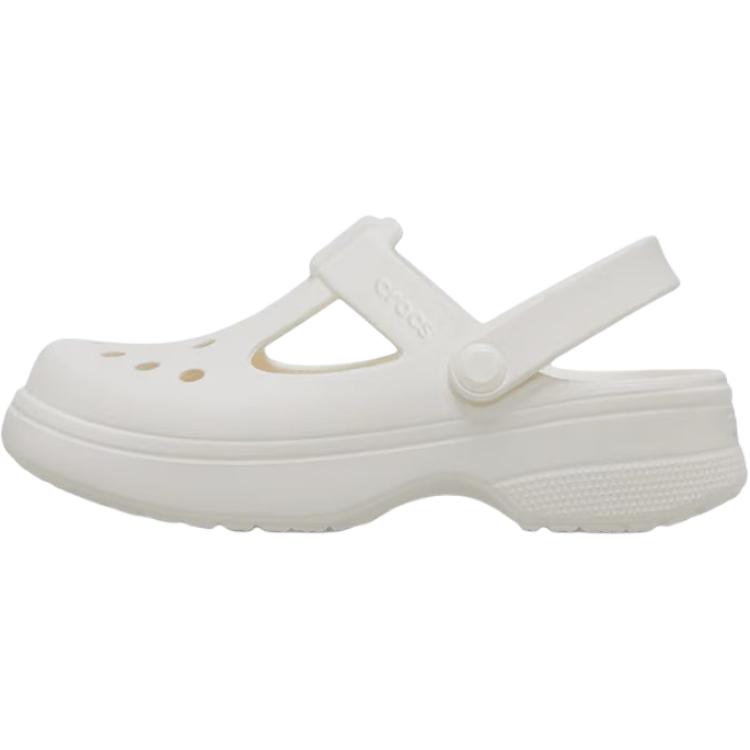 Crocs Classic Clog Mary Jane Versatile Comfortable Non-Slip Durable Low-Top Sandals Kids Sandals White 210615-0WV