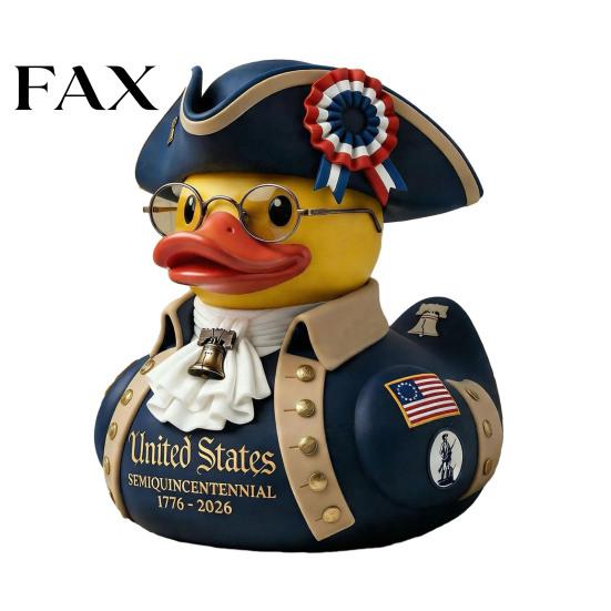 Decorative Bird Statue American Independence 250th Anniversary Duck Figurine Patriotic Resin Veteran Home Decor for 4th of July Day Celebration Sturdy