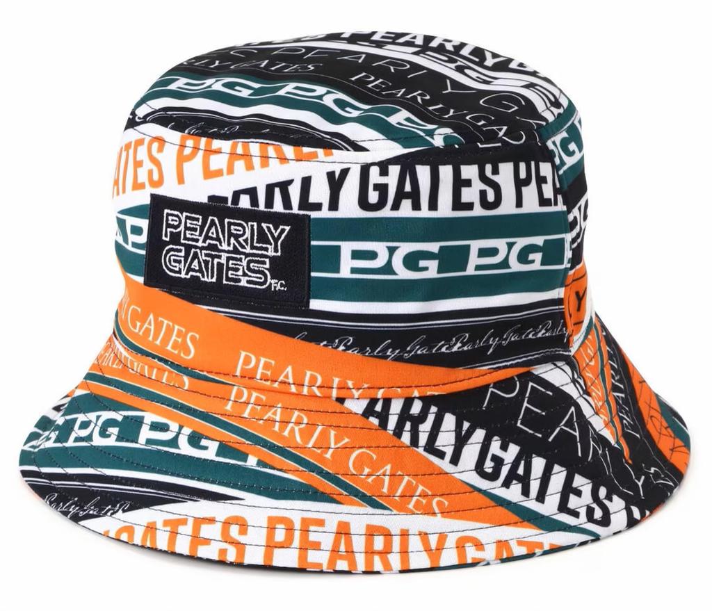 Unisex Bucket Hat Ribbon Golf Hat FR [PEARLY GATES] (Logo Pattern) / / 053-4287005 151_Orange