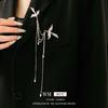 New Chinese Phoenix Pearl Fringed Brooch Chinese Style New Fashion Corsage Niche Versatile Exquisite Pin Accessories