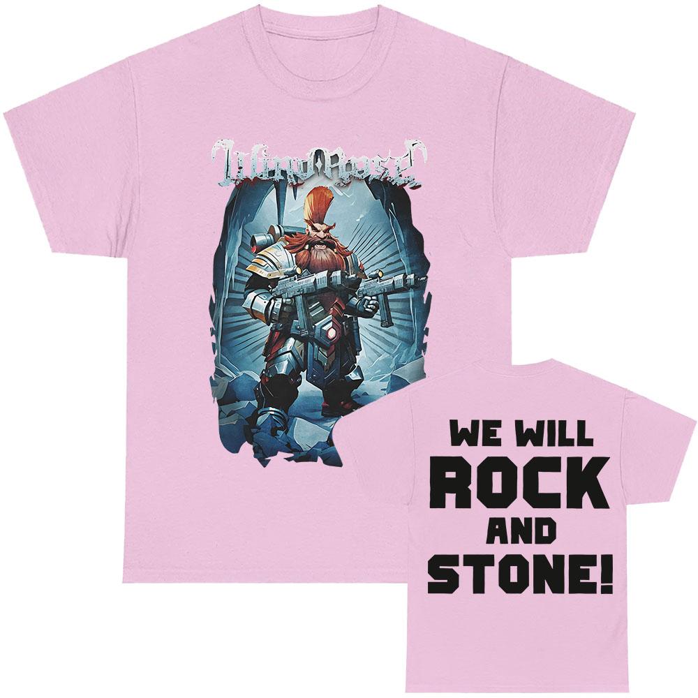 Windrose Band Wir Rocken und Stein T-Shirt Baumwolle Yk Unisex Kleidung Damen T-Shirt Tour Spiel Sommer Neues T-Shirt Fans Geschenke