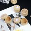 New Solid Wood Baby Tooth Box Children's Tooth And Fetal Hair Storage Box Round Tooth Fairy Teeth Replacement Storage Box