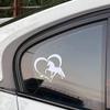 JT02# Unique Horse and Heart Car Stickers Waterproof Vinyl Decal Car Accessories Decor