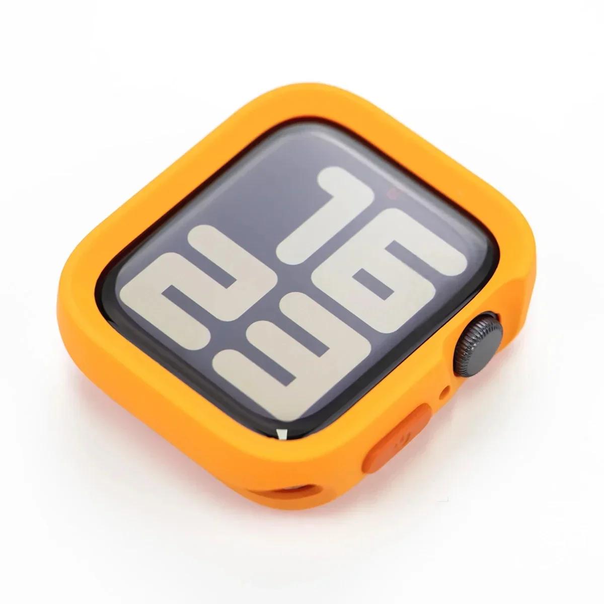 

Конфетно-мягкий силиконовый чехол для Apple Watch Series 10 8 9 7 6 5 4 Ultra 49 мм 45 мм 46 мм Защита Iwatch 44 мм 42 мм 41 мм Чехол 42mm-Series 10