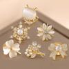 Lapel Brooch Collection, Six-Piece Alloy Accessory Set with Varied Decorative Motifs for Business Attire, Wedding Outfits, Jackets, and Scarves
