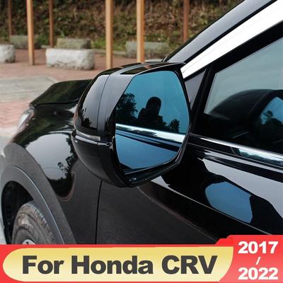 ABS Rearview Mirror Rain Eyebrow Frame Rain Cover Trim Strip Changed To Decorative Accessories For Honda CRV 2017-  2022